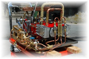 1497 25-05-2005 Die fertige Dampfmaschine vor dem Einbau, Liberty Belle