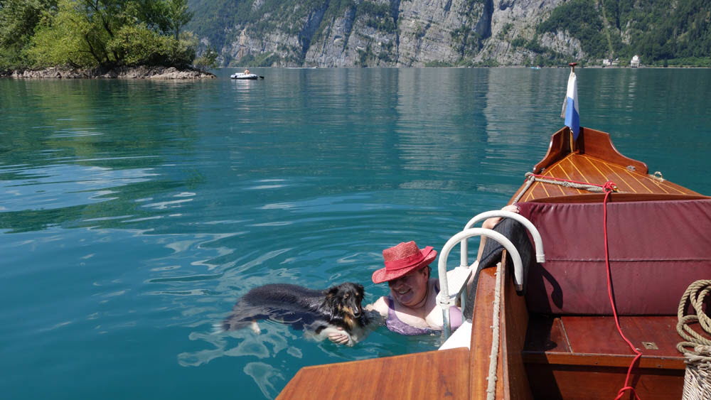 0681 21-07-2015 Walenstadt Schnittlauchinsel, ankern und baden